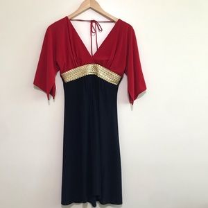 DRESS NAVY BELTED 👗